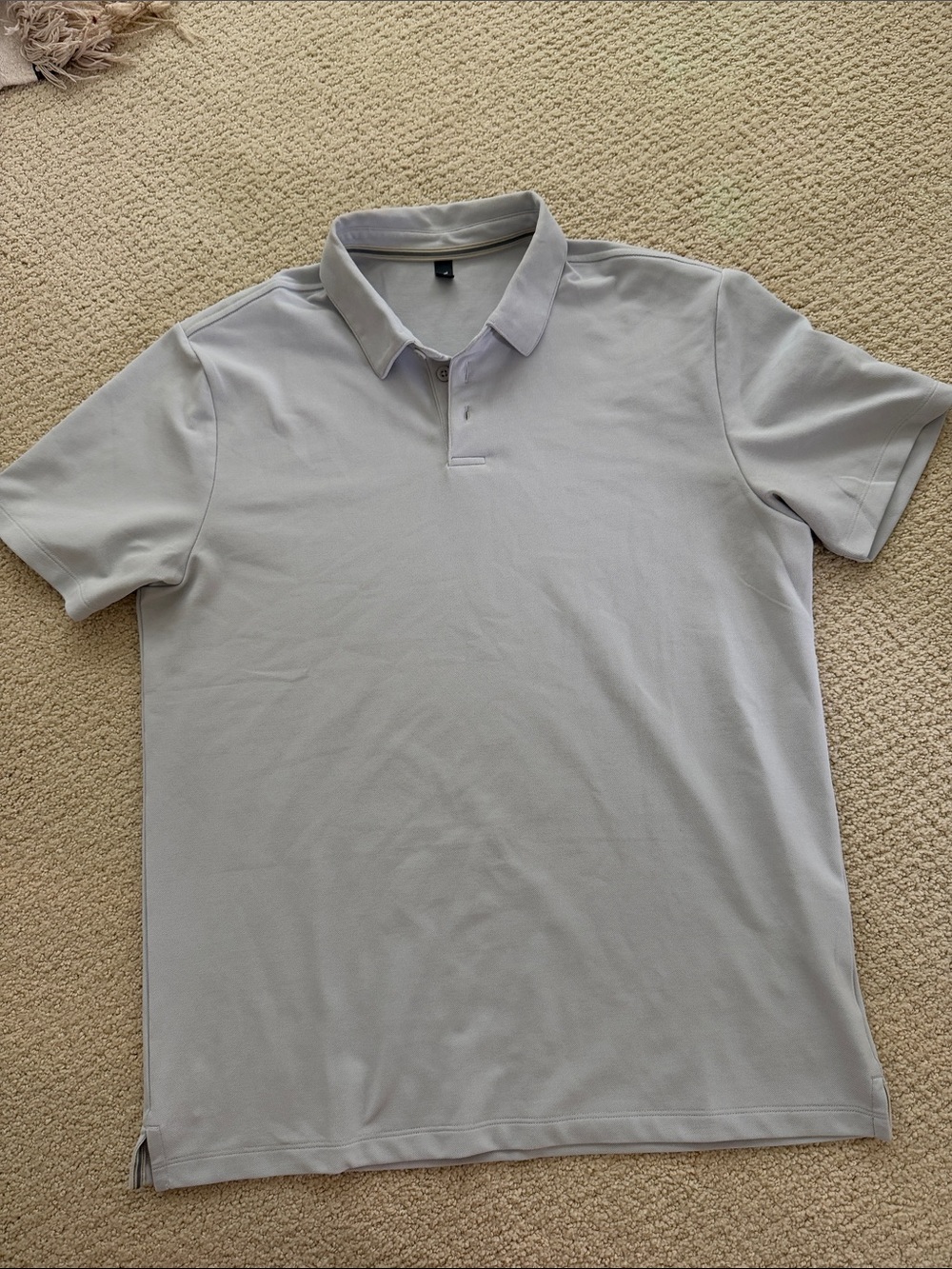 Vuori Men's Light Gray Performance Polo